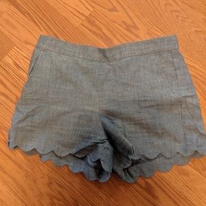 Scalloped shorts
